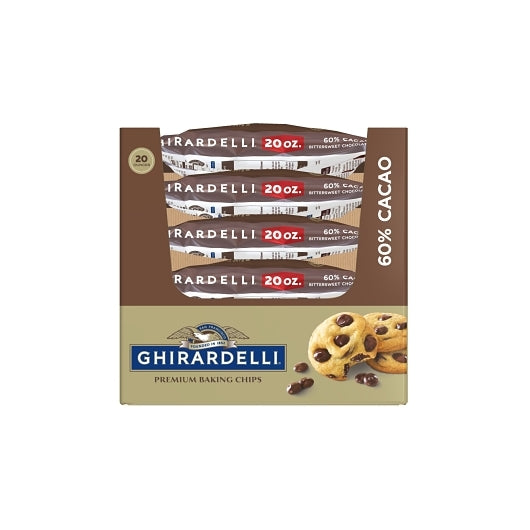 Ghirardelli 60% Cacao Chips, 10 x 1.26 lb Case - Candy & Confections - image 2