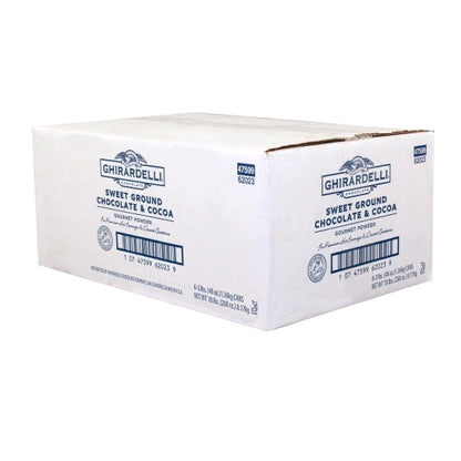 Ghirardelli Sweet Ground Hot Chocolate Cocoa Can, 6 x 3 lb Case - DOT product image 3