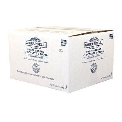 Ghirardelli Sweet Ground Chocolate Cocoa Powder Bulk, 1 x 30 lb Case - DOT product image 3