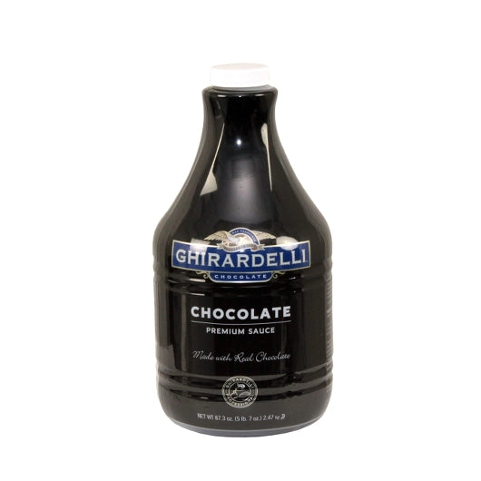 Ghirardelli Premium Chocolate Sauce, 6 x 87.3 oz Case - Condiments & Sauces