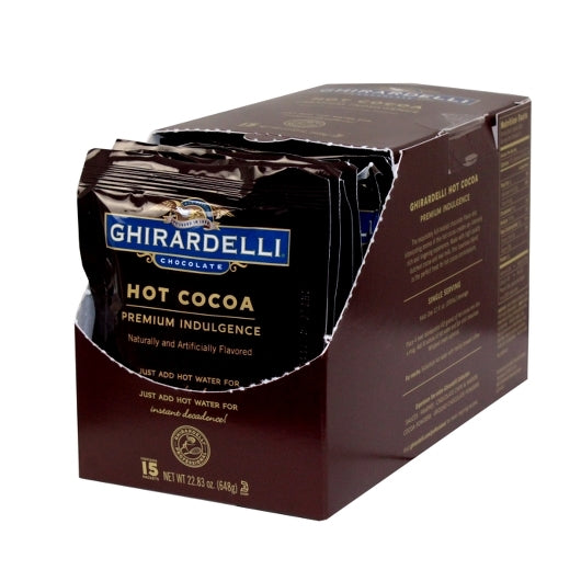 Ghirardelli Hot Cocoa Premium Indulgence, 6 x 22.5 oz Case - Candy & Confections