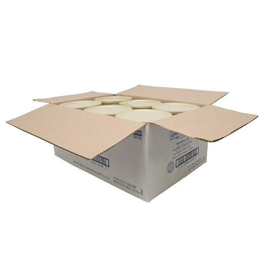 Ghirardelli Vanilla Premium Flavored Powder, 6 x 3 lb Case - DOT product image 2