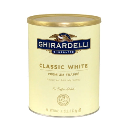 Ghirardelli Classic White Can Frappe, 6 x 3.12 lb Case - DOT product image 4