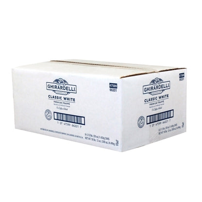 Ghirardelli Classic White Can Frappe, 6 x 3.12 lb Case - DOT product image 6
