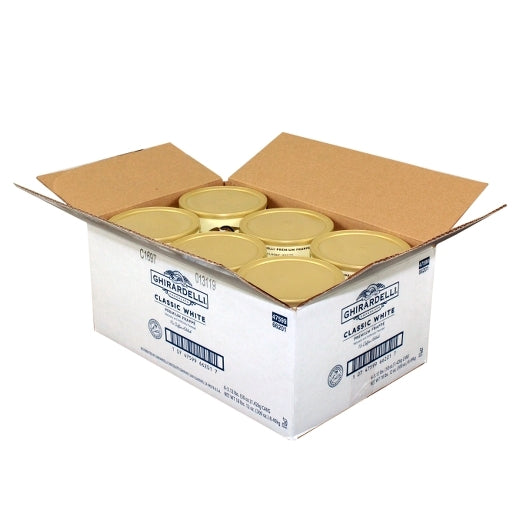 Ghirardelli Classic White Can Frappe, 6 x 3.12 lb Case - DOT product image 5