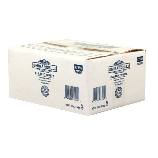 Ghirardelli Classic White Frappe Chocolate Bulk, 1 x 10 lb Case - DOT product image 3