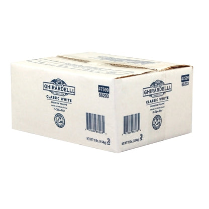 Ghirardelli Classic White Frappe Chocolate Bulk, 1 x 10 lb Case - DOT product image 3