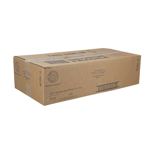 Sweet Street 10 Inch BOURBON STREET PECAN Pie, 4 x 4.5 lb Case - GS1 closed shipping case image