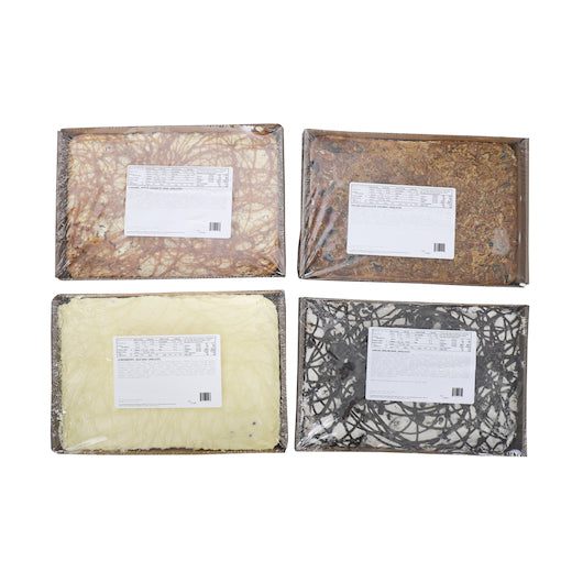 Sweet Street Unsliced Frozen Assorted Dessert Bars, 4 x 3.25 lb Case - Bakery & Desserts