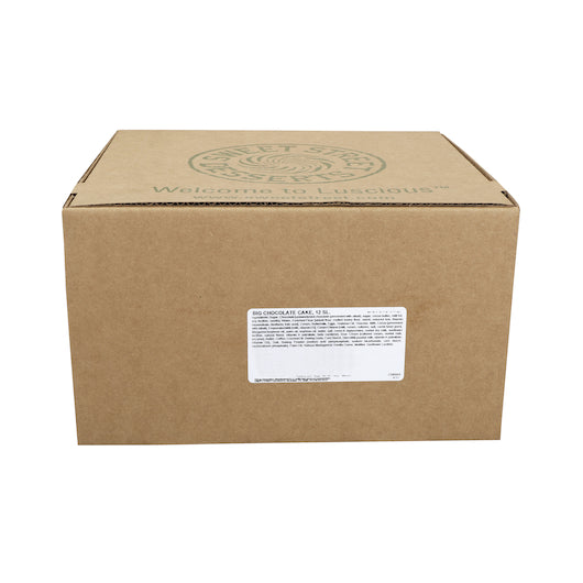 Sweet Street 10 Inch Big 6 Layer Iced Chocolate Cake, 12 Slices per Cake, 2 x 8.3 lb Case - Bakery & Desserts