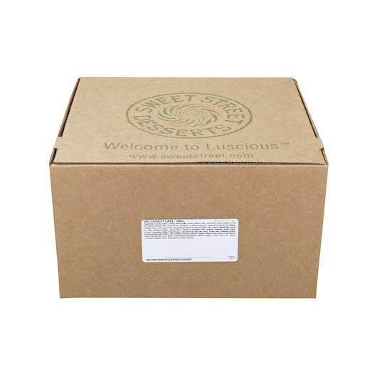 Sweet Street 10 Inch Unsliced Iced Carrot Cake, 2 x 8.37 lb Case - Bakery & Desserts