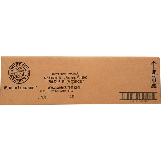 Sweet Street 9 Inch Non-GMO Iced Red Velvet Cake, 14 Slices per Cake, 2 x 8.25 lb Case - DOT product image 5