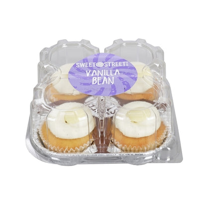 Sweet Street Iced Vanilla Bean CupCake, 8 x 4 each Case - Bakery & Desserts