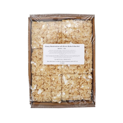 Sweet Street Brown Butter & Sea Salt Crispy Marshmallow Bar, 8 x 1 lb Case - Bakery & Desserts
