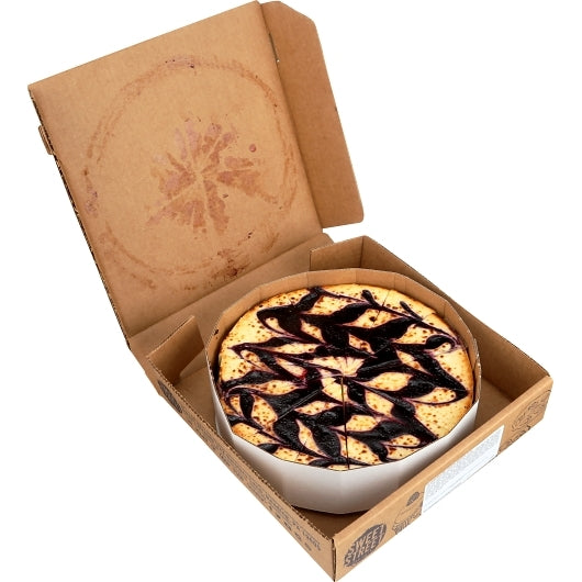 Sweet Street 10 Inch White Chocolate Blueberry Brulee Cheesecake, 2 x 5.063 lb Case - Bakery & Desserts