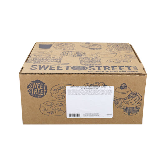 Sweet Street Frozen 3 Layer Iced Lemonade with Lemon Curd Cake, 14 Slices, 2 x 4.125 lb Case - Bakery & Desserts