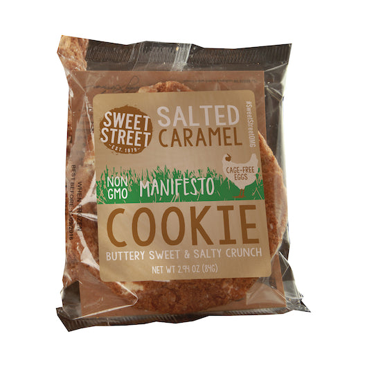 Sweet Street Kosher Non GMO, Individually Wrapped, Salted, Caramel Manifesto Cookie, 48 x 1 each Case - DOT product image 8