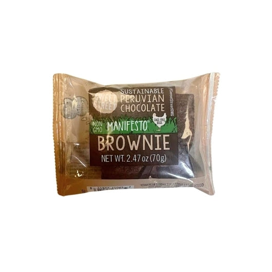 Sweet Street Individually Wrapped Peruvian Chocolate Brownie, 48 x 1 each Case - Bakery & Desserts