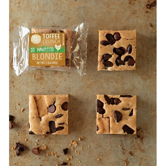 Sweet Street Individually Wrapped Toffee Crunch Manifesto Blondie, 48 x 2.8 oz Case - DOT product image 3