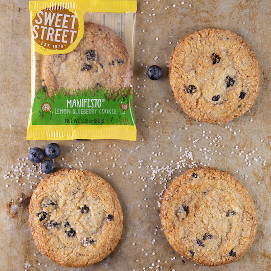 Sweet Street Individually Wrapped Lemon Bluebery Manifesto Cookie, 48 x 1 each Case - DOT product image 4