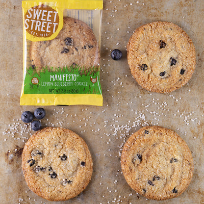 Sweet Street Individually Wrapped Lemon Bluebery Manifesto Cookie, 48 x 1 each Case - DOT product image 4