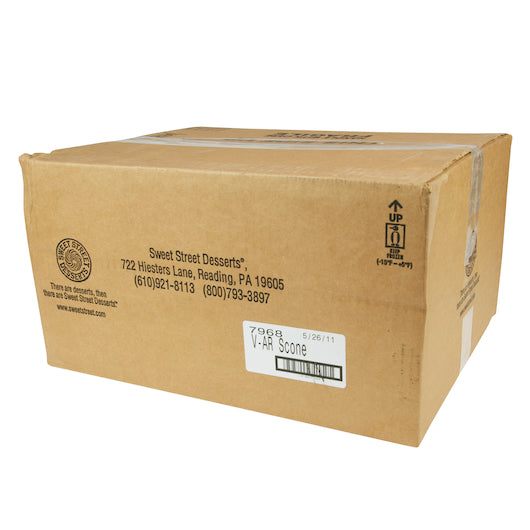 Sweet Street Blueberry & Cinnamon Scone Variety Pack, 1 x 48 ct Case - GS1 closed shipping case image