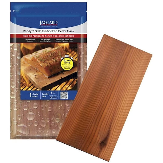 Jaccard Ready to Grill Pre Soak Cedar Plank, 11 x 5.5 inch - 15 per case - DOT product image 1