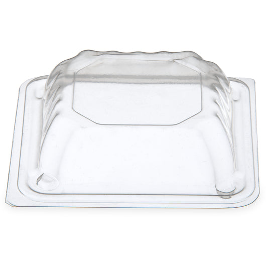 Dinex Dome Lid for Square Bowl Clear, 1000 x 4 IN Case - Food Containers & Lids