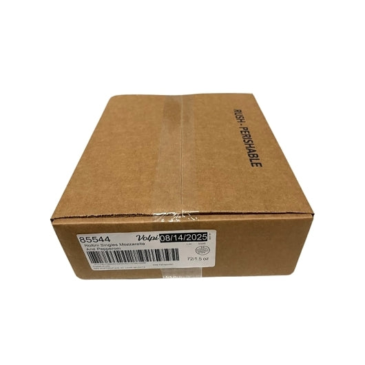 Volpi Roltini Singles With Pepperoni Display Ready Carton, 6 x 12 x 1.5 oz Case - Frozen Meat & Seafood
