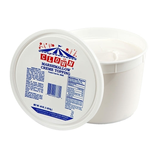 Clown Marshmallow Creme Topping, 6 x 1 GA Case - Bakery & Desserts