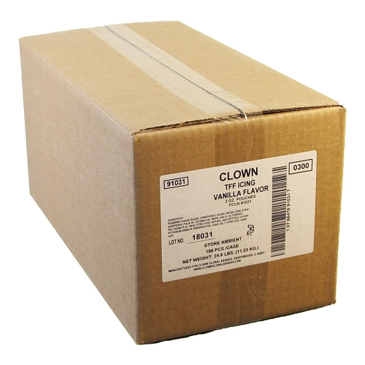 Clown Vanilla Flavored Icing - Single Use Packets, 198 x 2 oz Case - DOT product image 3