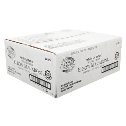 Dakota Growers Elbow Whole Grain Pasta Macaroni, 1 x 20 lb Case - DOT product image 3