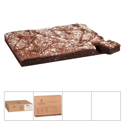 The Original Cakerie 12" x 16" Triple Chocolate Single Layer Fudge Cake, 2 x 94 oz Case - DOT product image 3