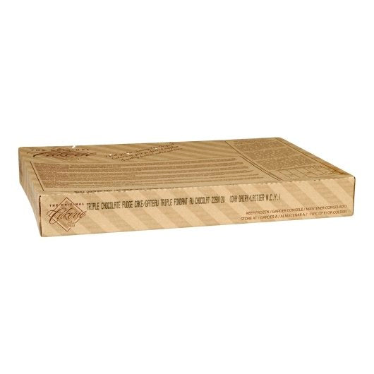 The Original Cakerie 12" x 16" Triple Chocolate Single Layer Fudge Cake, 2 x 94 oz Case - DOT product image 4