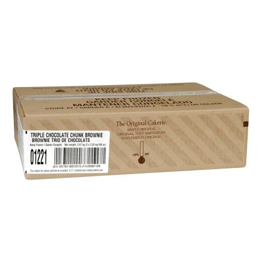 The Original Cakerie 12 Inch x 16 Inch Triple Chocolate Chunk Brownie, 2 x 100 oz Case - DOT product image 6