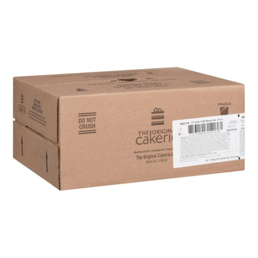 The Original Cakerie 12" x 16" Super Size Tuxedo Truffle Mousse Cake, 24-Cut, 2 x 185 oz Case - GS1 closed shipping case image