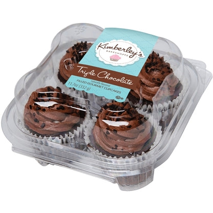 Kimberley's Bakeshoppe TRIPLE CHOCOLATE Gourmet Cupcake, 12 x 11.7 oz Case - DOT product image 7
