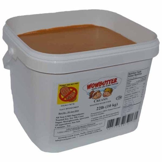 Wowbutter Gluten Free Peanut Free Creamy Spread, 1 x 22 lb Case - Snacks