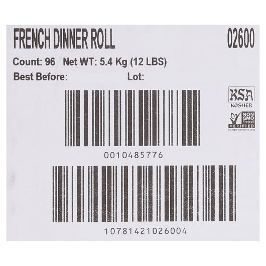 Labrea Bakery Parbaked French Dinner Roll, 1 x 96 x 1.5 oz Case - DOT product image 8
