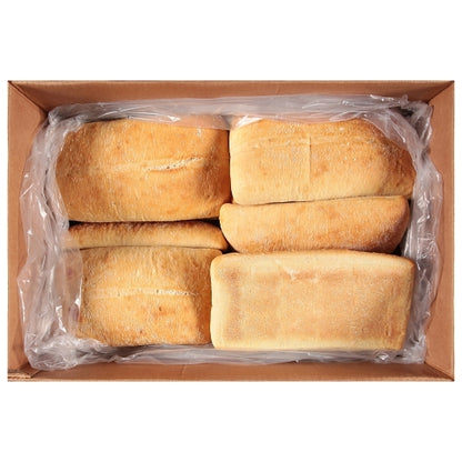 La Brea White Ciabatta Parbaked Loaf, 1 x 20 x 18 oz Case - Breads, Rolls & Buns