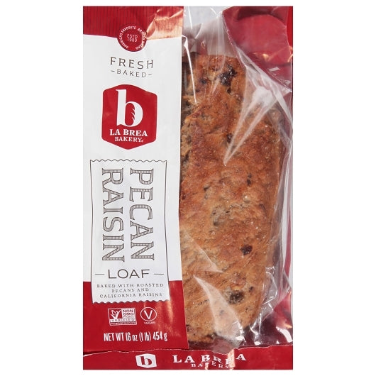 Labrea Bakery PECAN RAISIN OVAL Bread, RETAIL, 12 x 16 oz Case - DOT product image 2