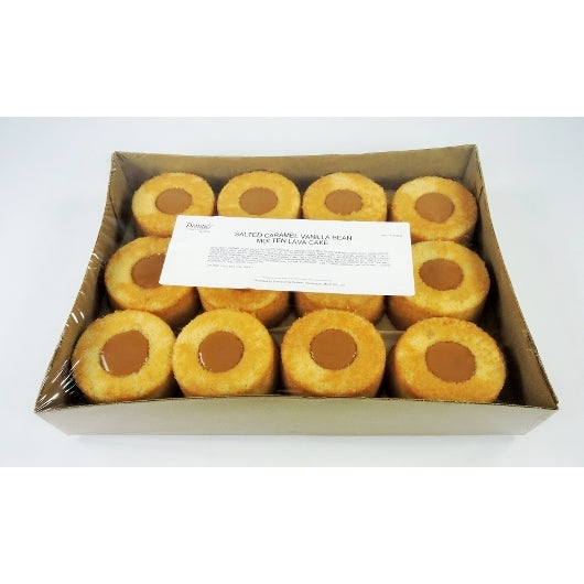 Dianne's Salted Caramel Vanilla Bean Lava Cake, 2 x 12 x 6.72 oz Case - Bakery & Desserts