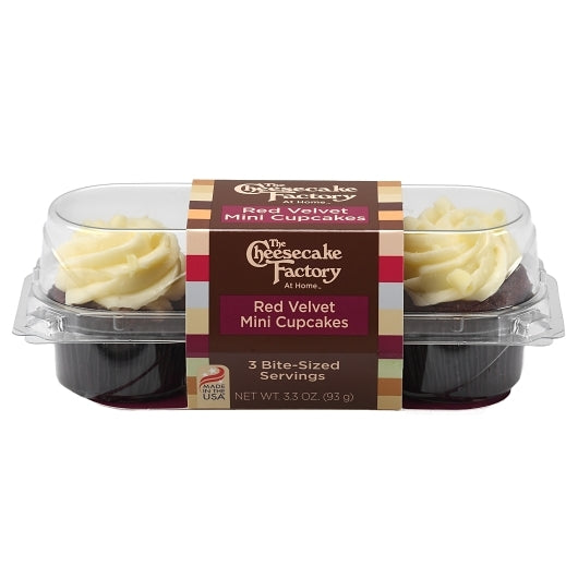 Cheesecake Factory At Home Mini Red Velvet Cupcake, 12 x 1 each Case - Bakery & Desserts