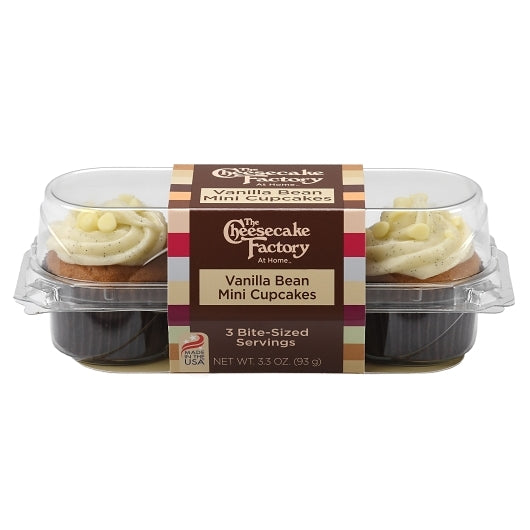 Cheesecake Factory At Home Mini Vanilla Bean Cupcake, 12 x 1 each Case - Bakery & Desserts