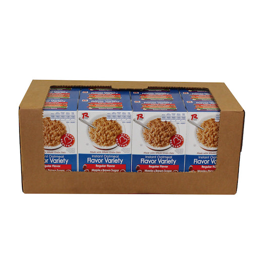 Ralston Foods Variety Pack- Regular, Maple Brown Sugar, Cinnamon Spice, Apple Cinnamon, & Raisin, 12 x 13.54 oz Case - DOT product image 6