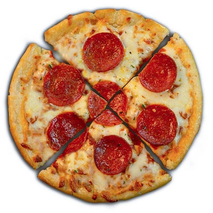 Papas Primos Pepperoni 7 Inch Pepperoni Pizza, 12 x 7.9 oz Case - Prepared Foods