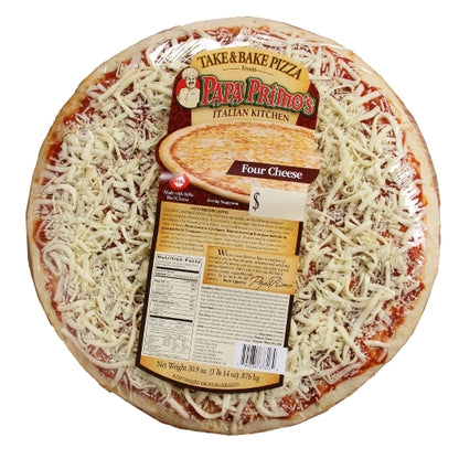 Papas Primos Large 4 CHEESE PIZZA, 6 x 30.9 oz Case - DOT product image 6