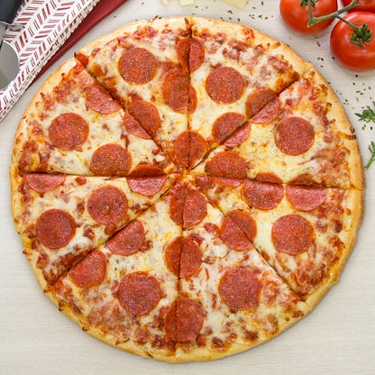 Papas Primos Large PEPPERONI PIZZA, 6 x 33 oz Case - DOT product image 5