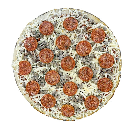Papas Primos Large SAUSAGE AND PEPPERONI PIZZA, 1 x 6 ct Case - DOT product image 4
