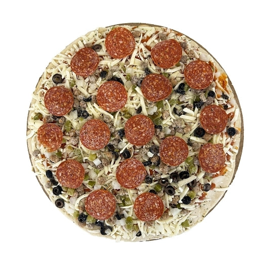 Papas Primos Large SUPREME PIZZA, 6 x 2.3 lb Case - DOT product image 3
